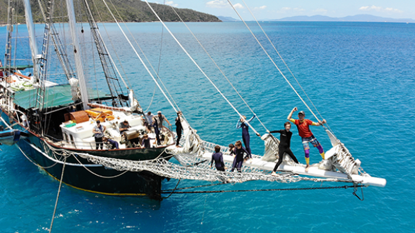 a small boat in a body of water