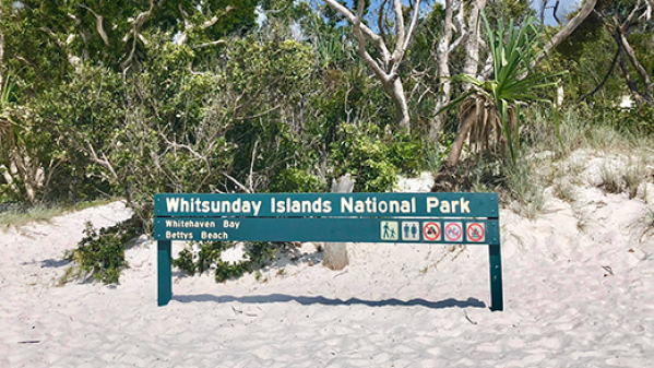 Solway Lass – Whitehaven Beach North Betty’s Beach a sign on the side of a snow covered park